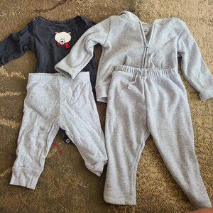 sweat suit and winter outfit bundle